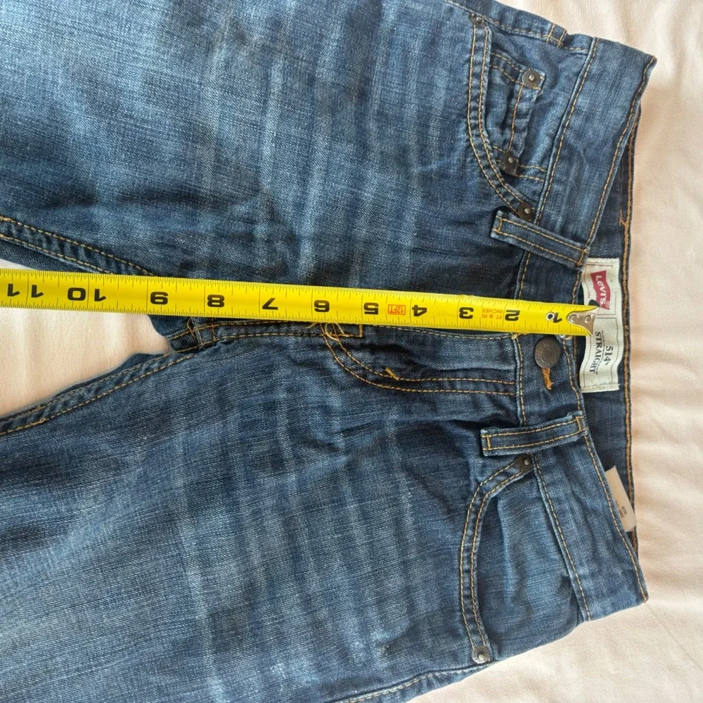 Levis 514 Straight Fit Kids Jeans Size 10 Reg Blue‎ Denim Medium Wash 25x25